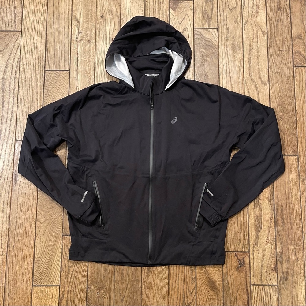ASICS Women's Lightweight Packable Running Jacket - Black (Size L)